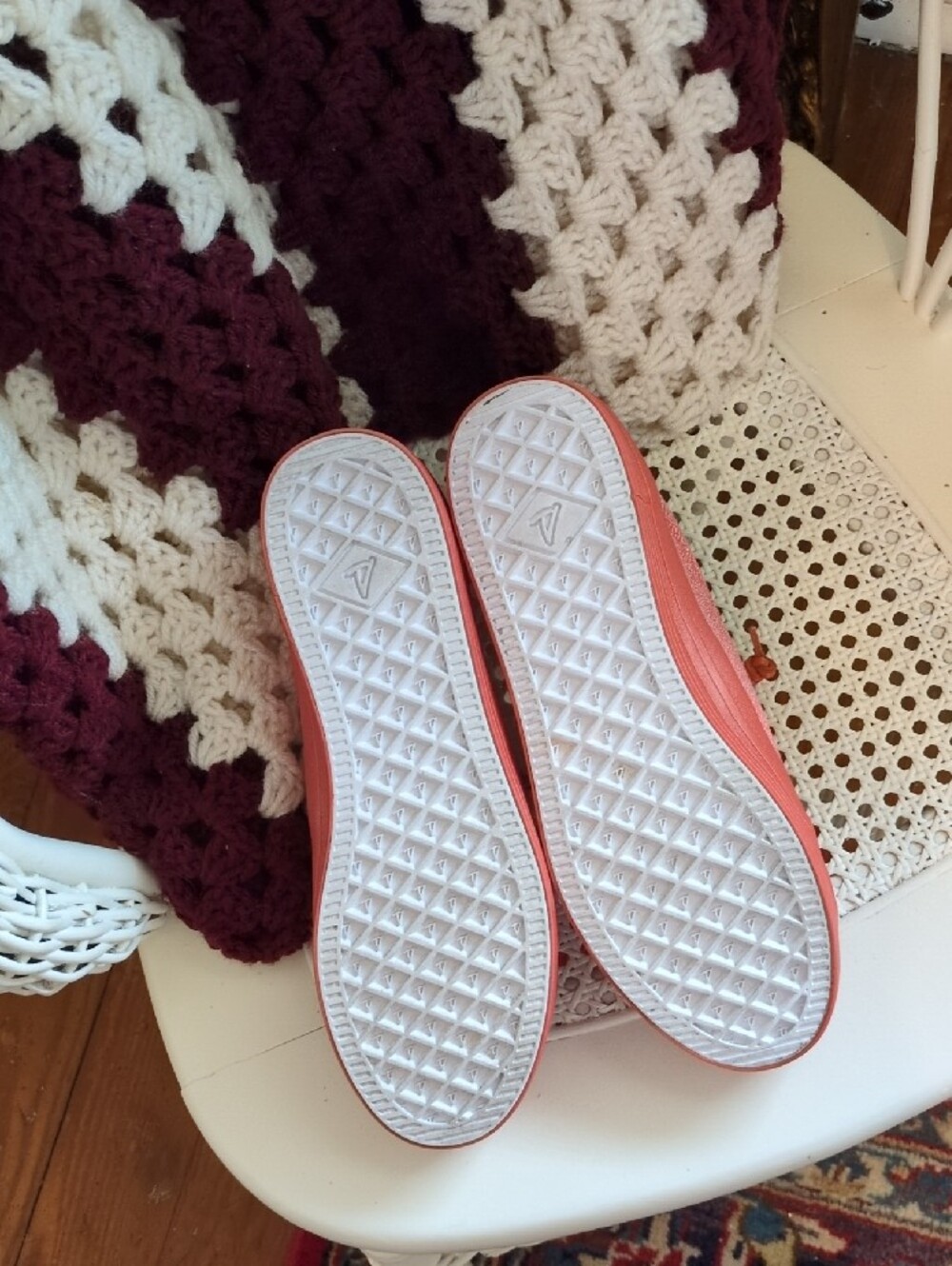 Sperry Coral Pink Canvas Lace-Up Sneakers - Picture 3 of 6